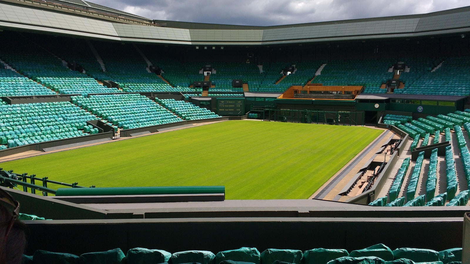 interior de la pista principal del Torneo de Wimbledon